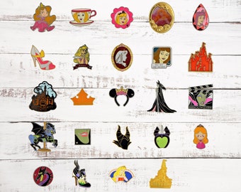 Aurora Sleeping Beauty 5 Disney Park Trading Pins Set ~ Randomly Assorted ~ New