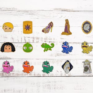 Tangled - Rapunzel 5 Random Pin Set - Disney World Park Trading Pins - Brand New