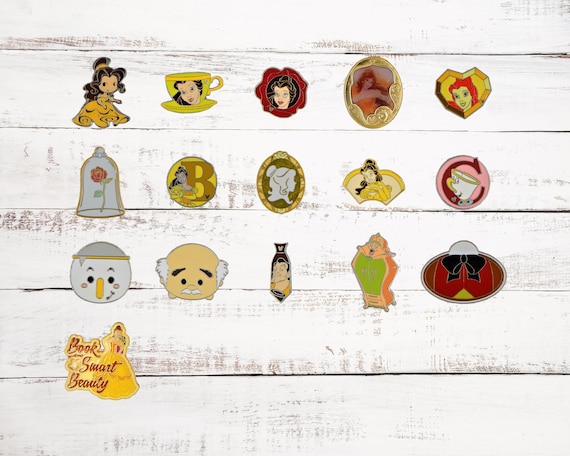 Belle ~ Beauty and the Beast Set With 5 Assorted Disney Trading