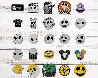 Jack Skellington Nightmare Before Christmas 10 Disney Park Trading Pins Set ~ New