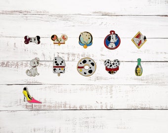 101 Dalmatians Themed 5 Pin Set Walt Disney World Park Trading Pins ~ Brand New