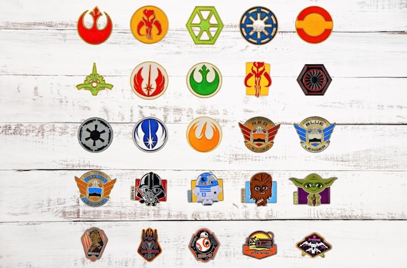 Star Wars Themed 5-25 Assorted Disney Park Trading Pins Starter