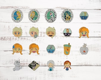 Frozen Themed 5 Disney Park Trading Pins Set ~ Randomly Assorted ~ Brand New