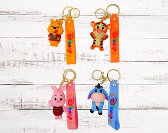 ディズニー プーさんと仲間たち テーマ キーホルダー キャラクター