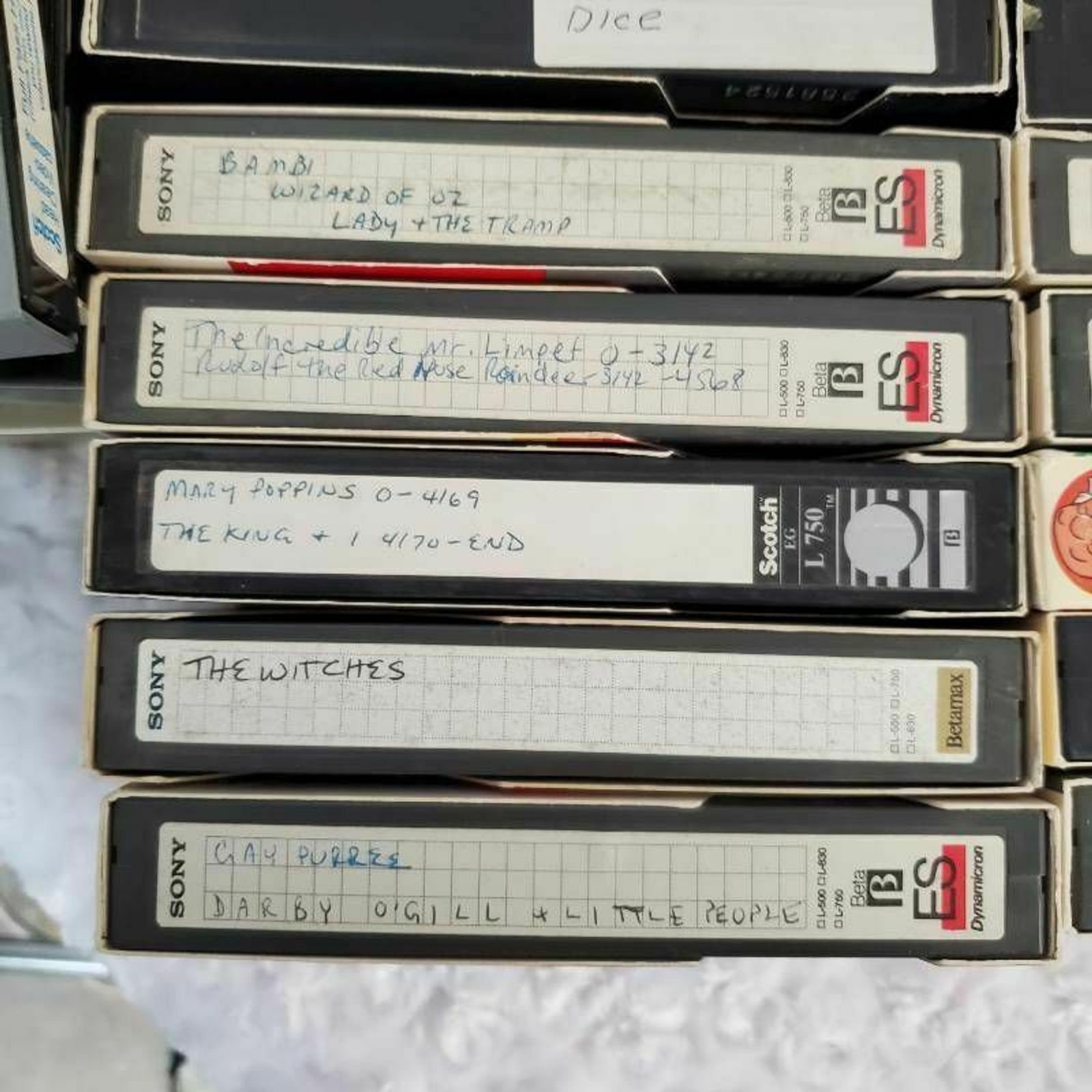 Beta Max Video VCR Tapes Lot of 29 Vintage Betamax Home Etsy