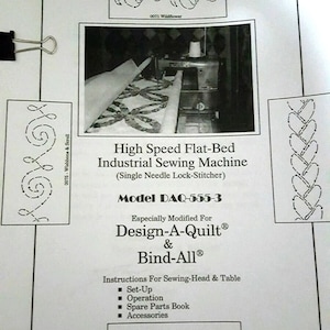 Digital Download--Design-A-Quilt Instructions-DAQ 555-3 (ID 9) Long Arm Quilting Machine How-To For Quilters- DAQ 12