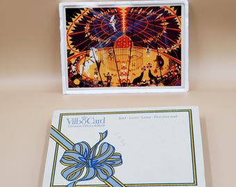 Cartolina vintage Villeroy & Boch Circus in ceramica, piastrella decorativa da parete, nuova.