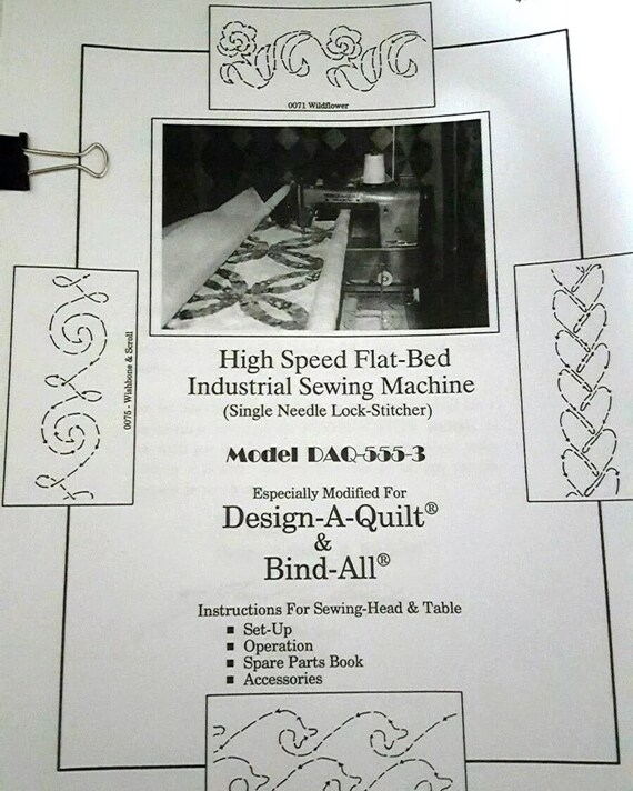 Design A Quilt Instructions Daq 555 3 Id 9 Long Arm Quilting Etsy