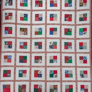New Handmade Christmas patchwork quilt