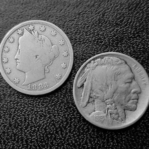 1883 and 1913 Nickel lot, 2 coins grading in very good to very fine.