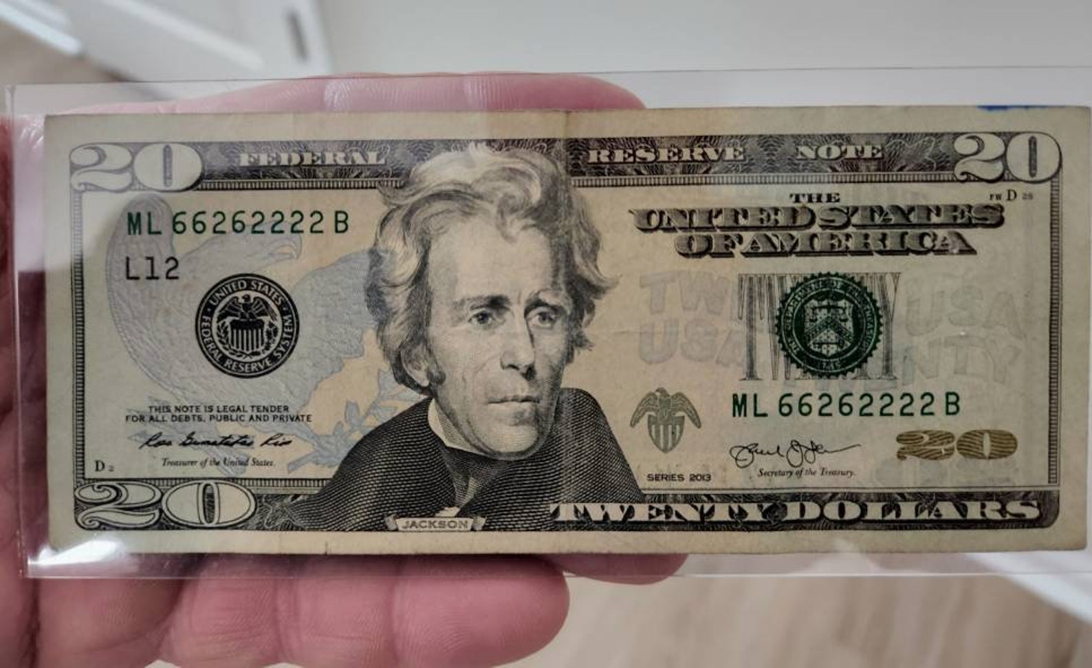 2013 BINARY 20 Dollar Bill With Fancy Serial Number ML Etsy