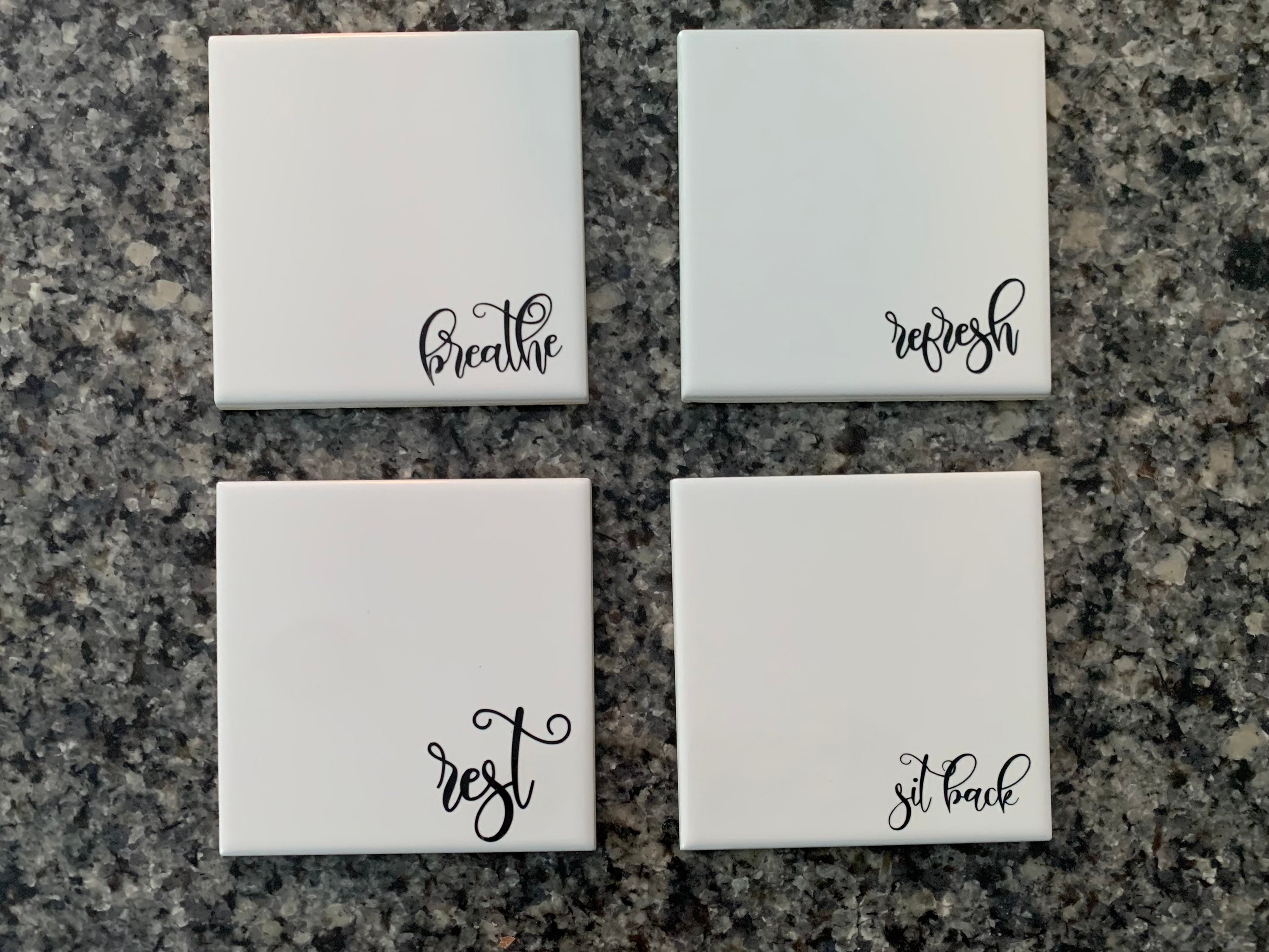 Ceramic Coasters set of 4 Etsy