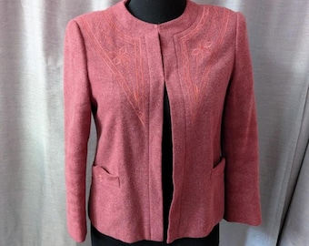 Vintage 70er Jahre Vintage Blazer Gestickte Blazer Anzugjacke S