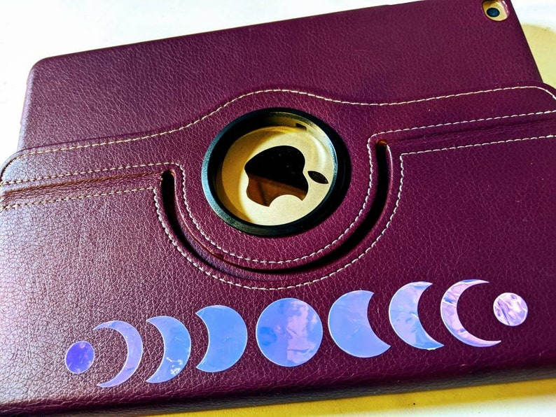 Opalescent Moon Decal Moon Phase Sticker Moon Bumper Sticker Etsy