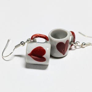 Coffee Earrings, Coffee Cup Earrings, Coffee Lover Gift, Morning Coffee Earrings, Latte Earrings, Valentines Gift for Best Friend