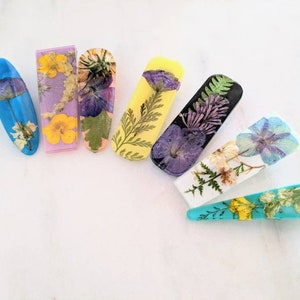 Real Flower Hair Barrettes for Women, Hair Clip, Pressed Flower, Floral gift for her, Natural Gifts, Flower Jewelry, for her, for daughter