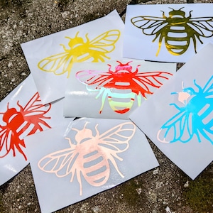 Bee Vinyl Stickers, Honeybee Stickers, Bee Decal, Bee Sticker for Laptop, Bee Car Decal, Tumbler Stickers, Beekeeper Gift