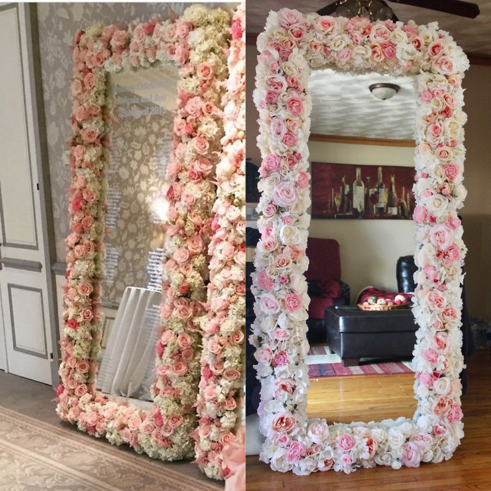 Full length flower mirror Etsy