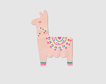 Party Napkins Llama Napkins Blue and Mint Llama Cactus Llama Baby Shower Llama Party Supplies Llama Birthday