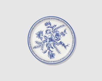 French Toile Small Plates (10 per pack)