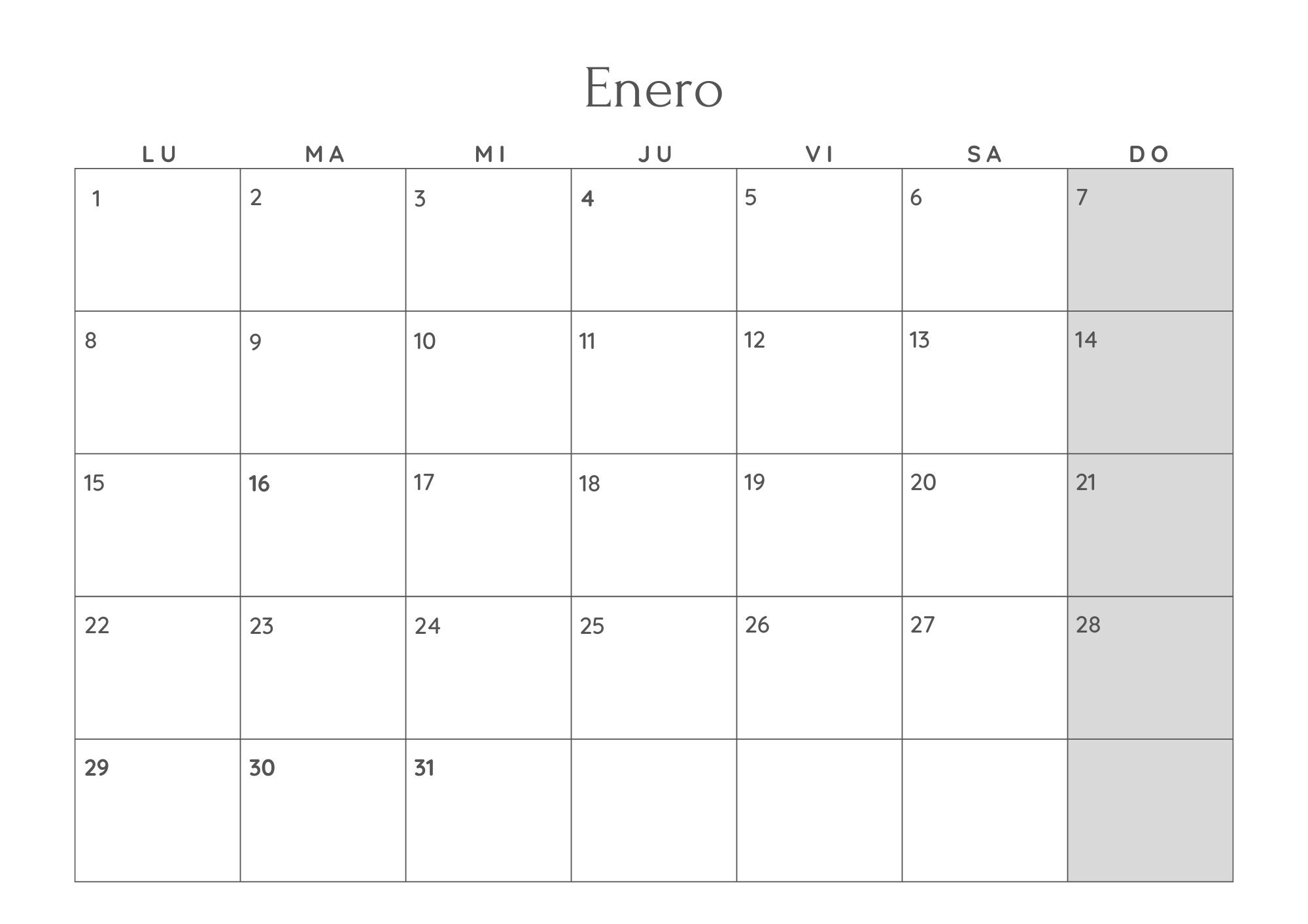 Printable 2024 Calendar - Etsy 