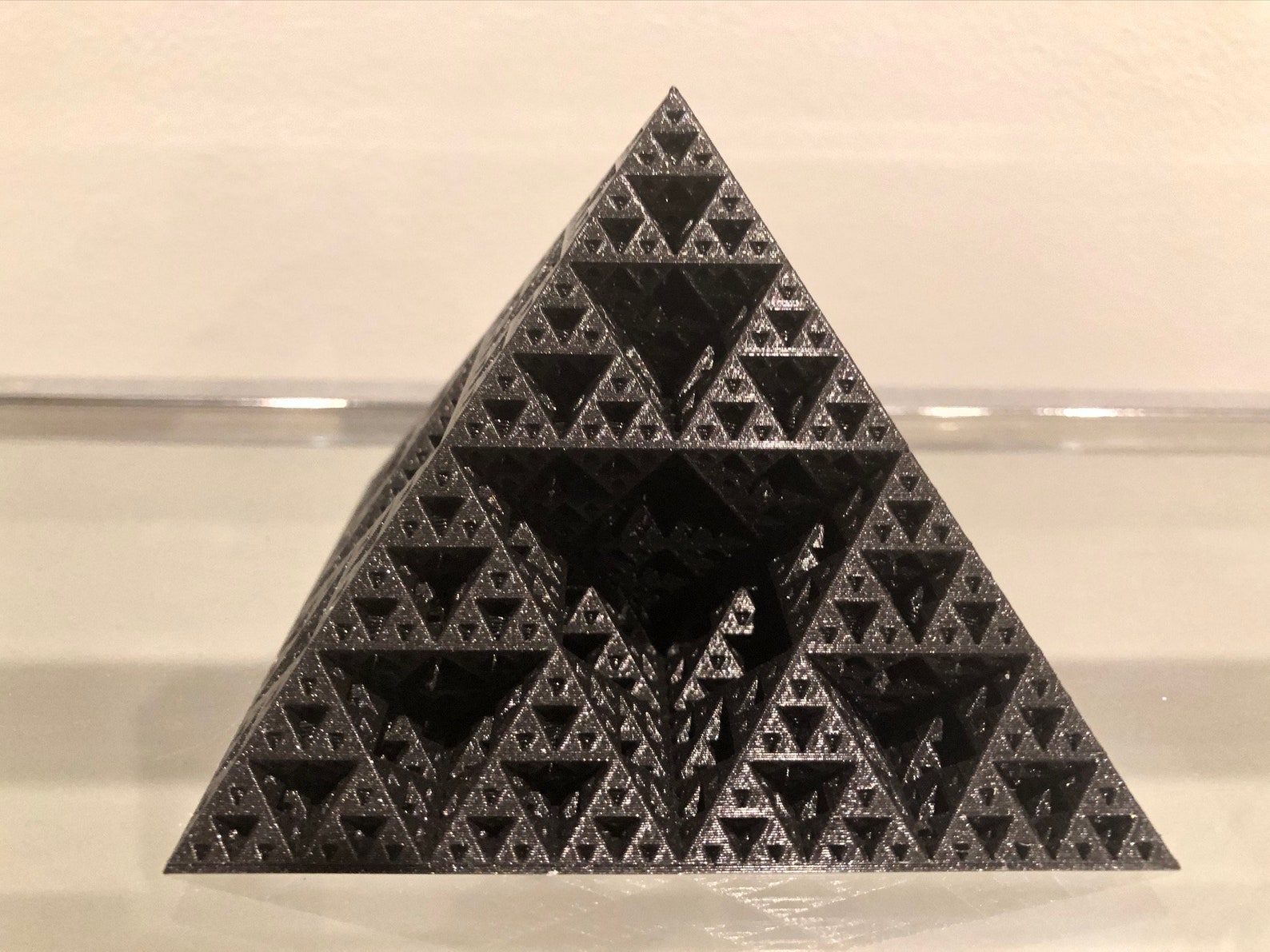 3D Printed Sierpinski Triangle Fractal Pyramid | Etsy