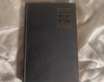 Vintage Hardcover Buch Lady of the Lake Sir Walter Scott Copyright 1926