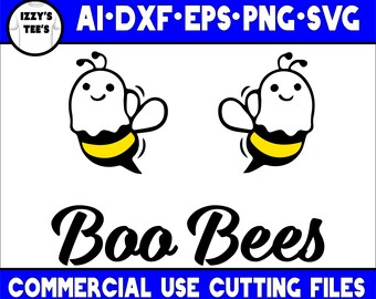 Boo Bees Svg Etsy