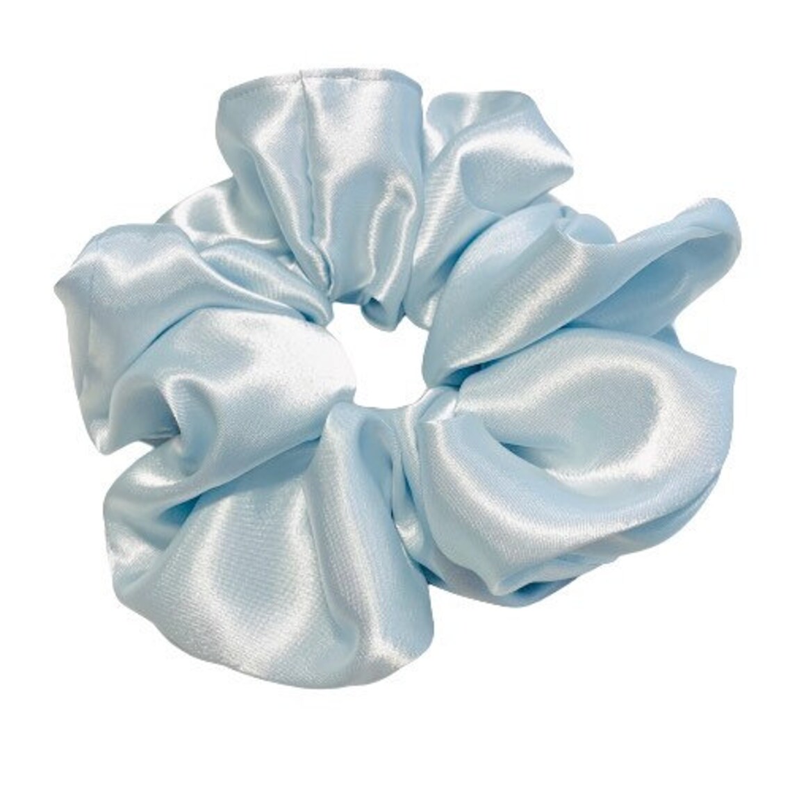 light blue scrunchies