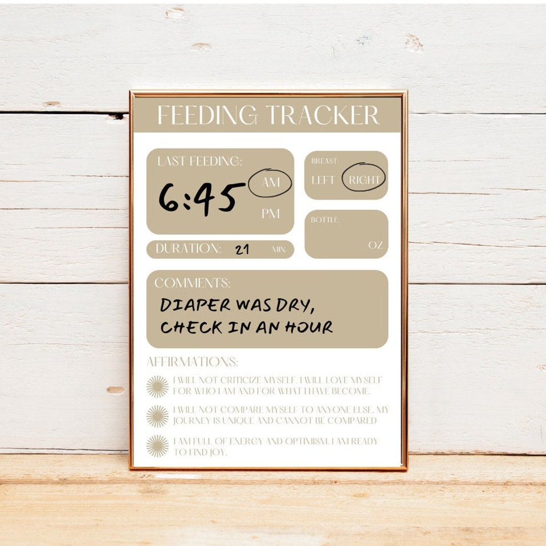 Baby Feeding Schedule Printable Dry Erase Feeding Photo Inspiration