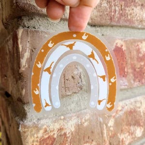 UT sticker, Baylor sticker,Texas AM sticker, TCU clear stickers, water bottle sticker
