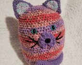 Mr. Purrsalot cat plushie, crochet amigurumi, cat stuffed animal.
