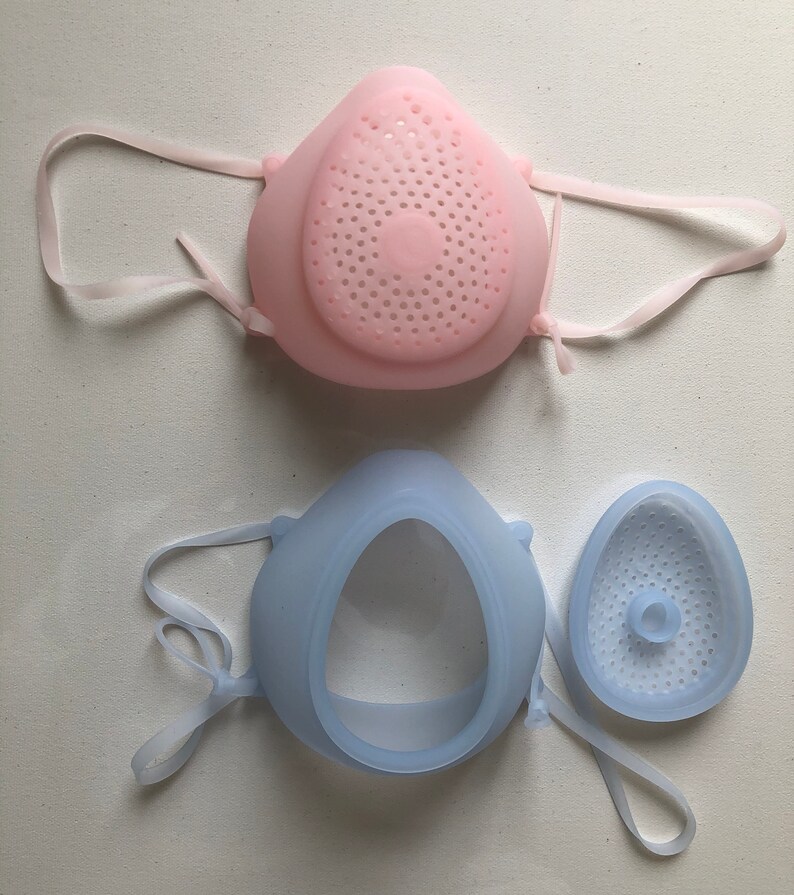 Reusable Silicone Face Mask with 30 Filters Face Mask Face Etsy