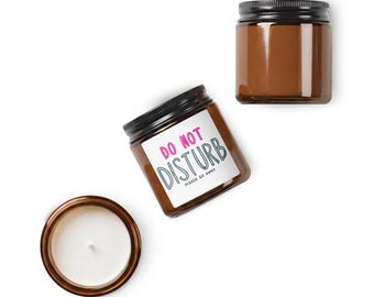 Do Not Disturb Amber jar soy candle