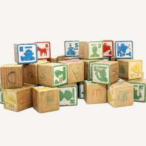 Sesame Street Alphabet Blocks - Etsy