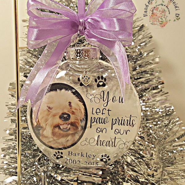 Personalized Pet Photo Ornament: Memorial Keepsake Gift