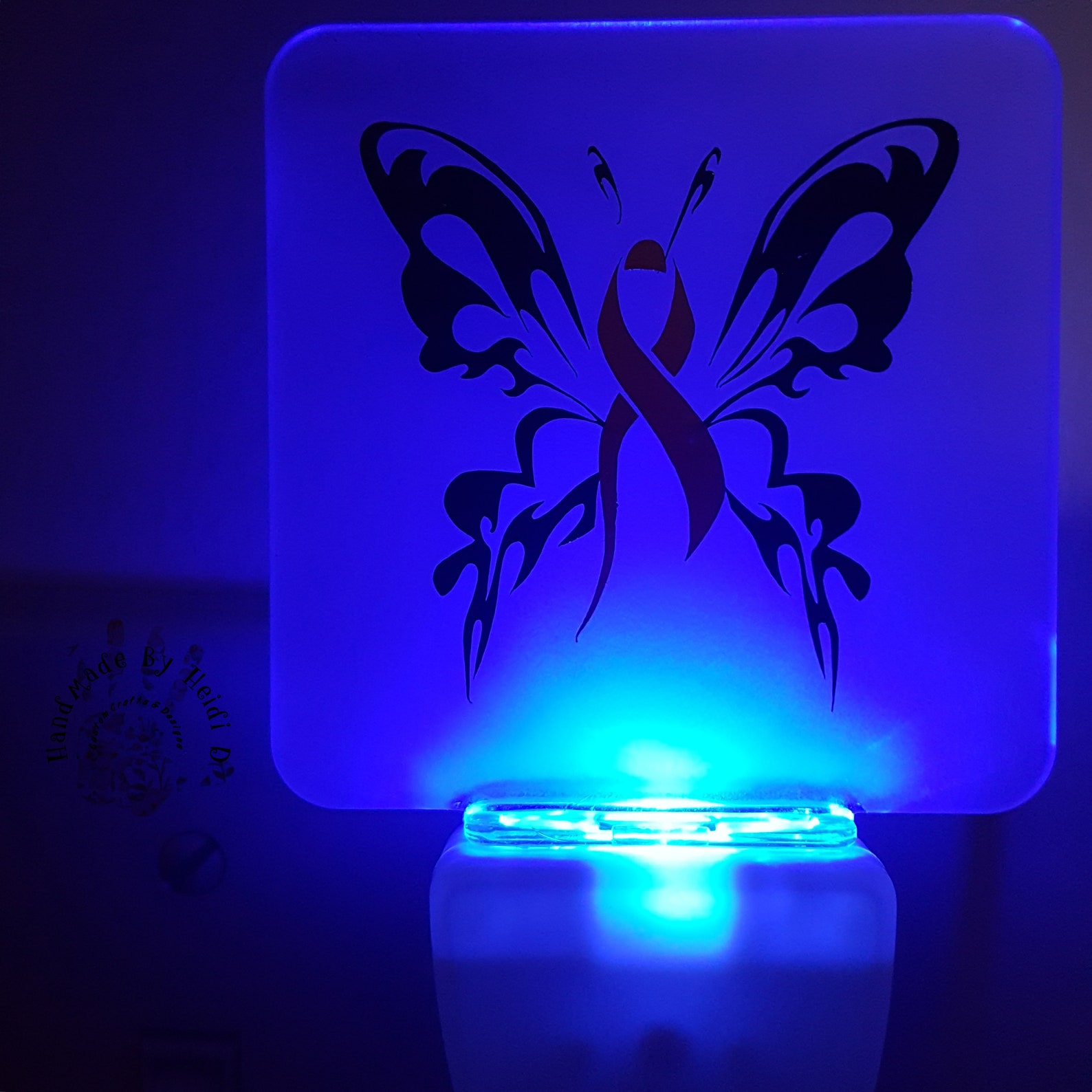 Awareness LED Night Light Breast Cancer Awareness MS Etsy