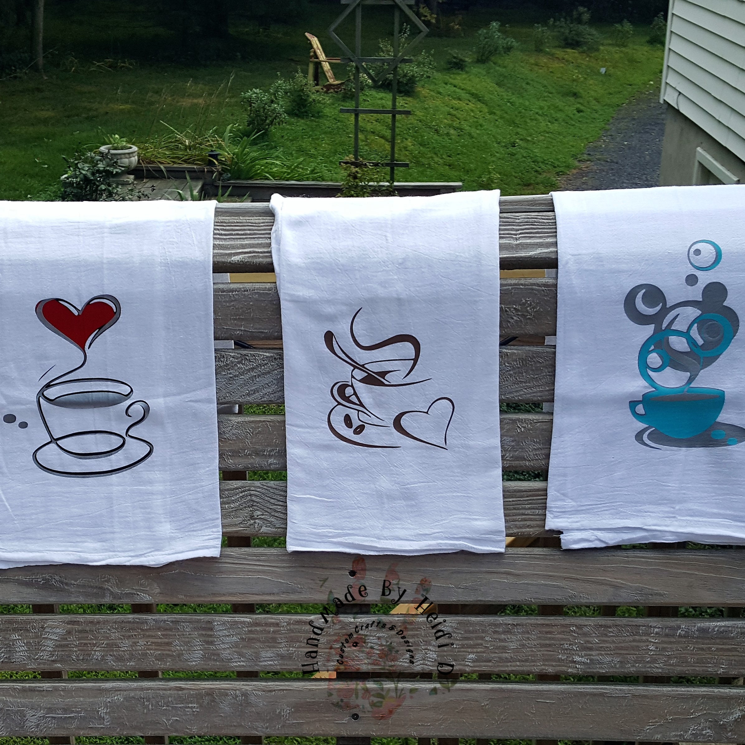 Rocket Embroidered Coffee Bar Towels 