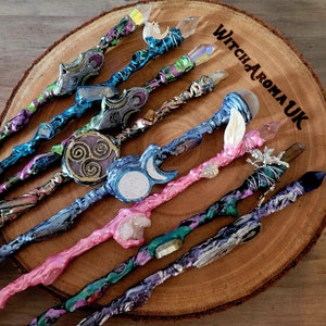 Random wand|crystal wand|Witchcraft wands| Wands|Magic |Cosplay|Fairy |Wooden|witch|Harry potter|Wizard|display|Art|magic wand