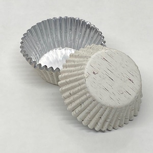 Birch Tree Bark Foil Cupcake Liners - STANDARD Size | 50 Count | Rustic Baking Cups