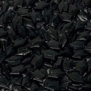 Sprinkles approx 4oz jar - Graduation Grad Caps BLACK
