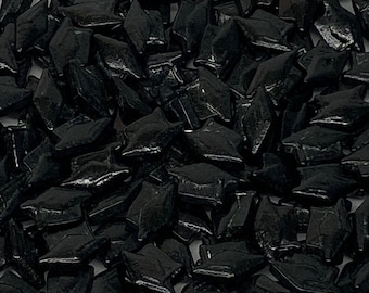 Sprinkles approx 4oz jar - Graduation Grad Caps BLACK
