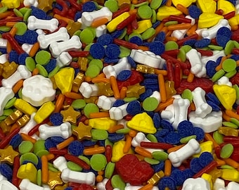 Dog Patrol Sprinkle Mix | Approx. 4oz Jar | Paw Patrol-Inspired Sprinkles for Cupcakes, Cakes, Cookies & Ice Cream