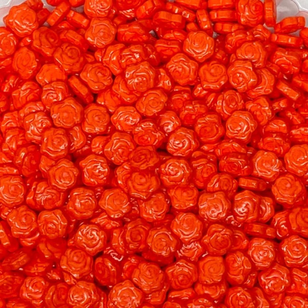 Red Rose Sprinkles - Approx 4oz Jar - Etsy