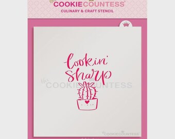 Lookin' Sharp Decorating Stencil by Cookie Countess