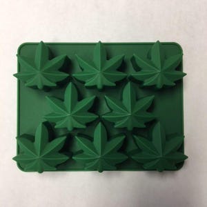 Silicone Candy Ice Cube Mold - Marijuana Leaf