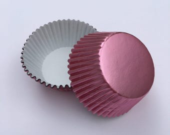 TREAT CUP Foil Cupcake Liners / Baking Cups - Lt Pink 500 ct