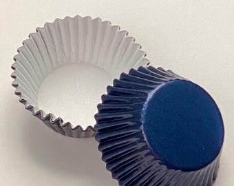 TREAT CUP Foil Cupcake Liners / Baking Cups - Navy Blue 500 ct