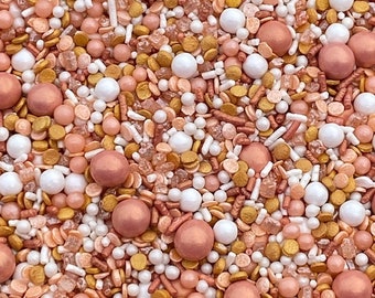 Sprinkles Mix approx 4oz jar - Vintage Rose Gold Blend