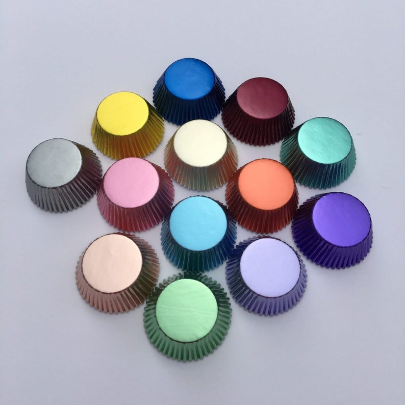 Foil Cupcake Baking Liner 500 Ct Sleeve Burgundy Etsy